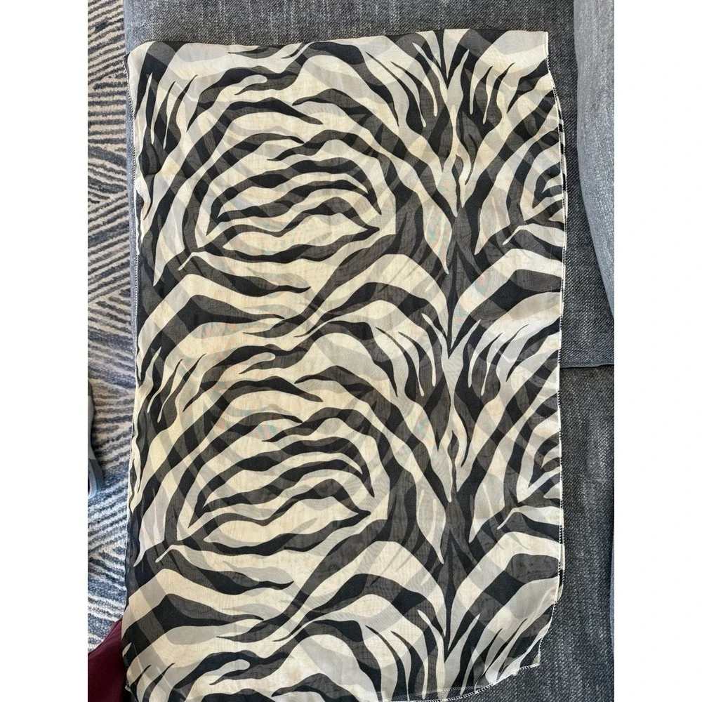 6 Vintages rectanglular scarfs , various colors and widths all over 60